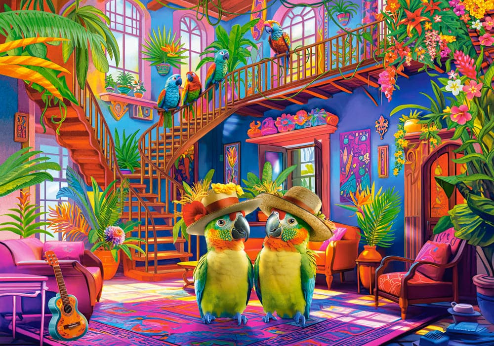 Castorland - 500 Piece Jigsaw Puzzles, Parrots in Paradise, Tropical, Animal puzzles, B-53995 - Red price history on PriceWatchPro