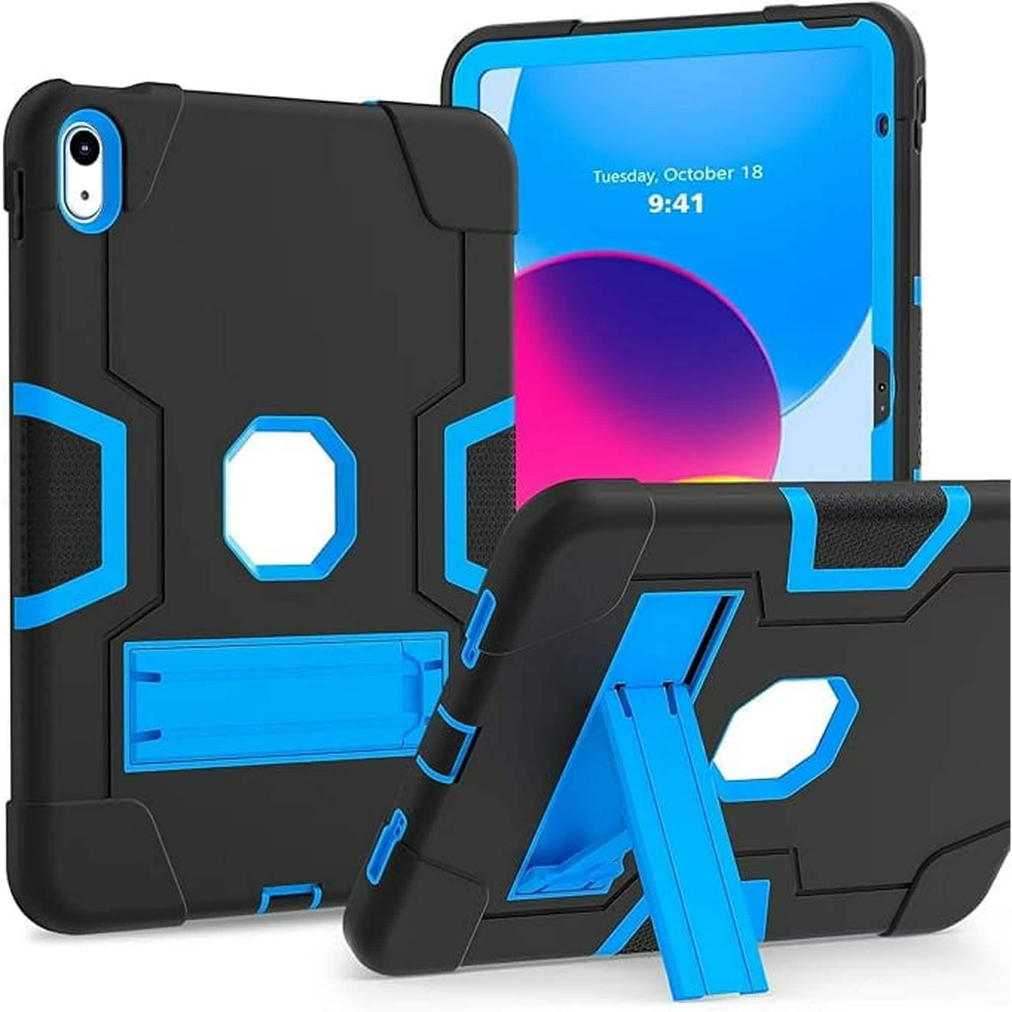 Entronix - Heavy Duty Case for iPad Air M2 11" (6th Gen, 2024) - Ultimate Protection - Navy Blue