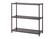 Left. TRINITY - 3-Tier 36x14x35 Slat Shelving Dark Bronze - Dark Bronze.