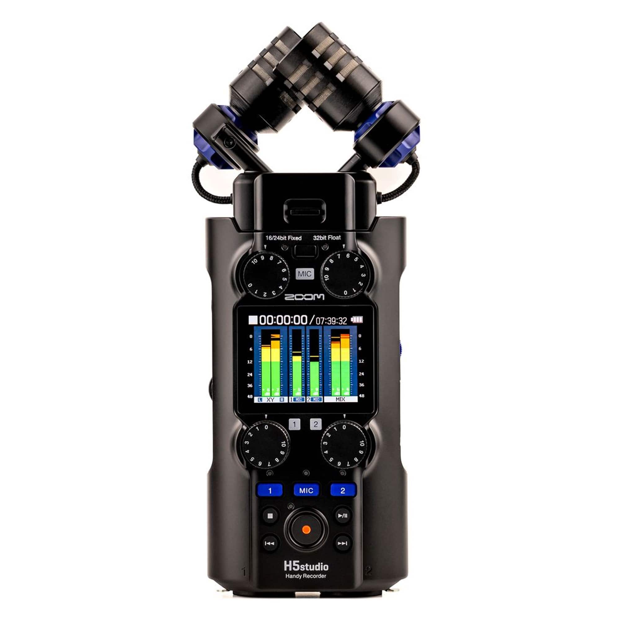 Zoom - H5studio 4-Track Handy Recorder with 32-Bit Float Recording - Black