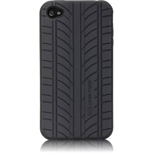 Front Standard. Case-Mate - Vroom Rubber Case for Apple iPhone 4 - Black.