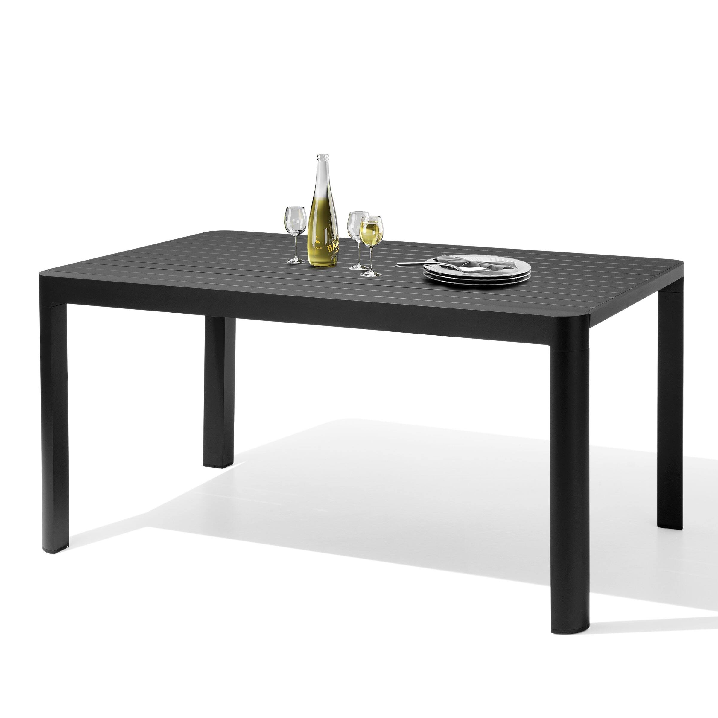 Back. Crestlive Products - Crestlive Products Patio Dinning Table Square Extendable Outdoor Dining Table - Gray.