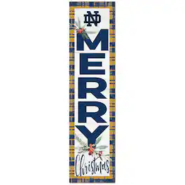 Jardine - Notre Dame Fighting Irish 12'' x 48'' Outdoor Christmas Leaner - White