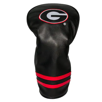 Front. Team Golf - Georgia Bulldogs Vintage Driver Head Cover - Multicolor.