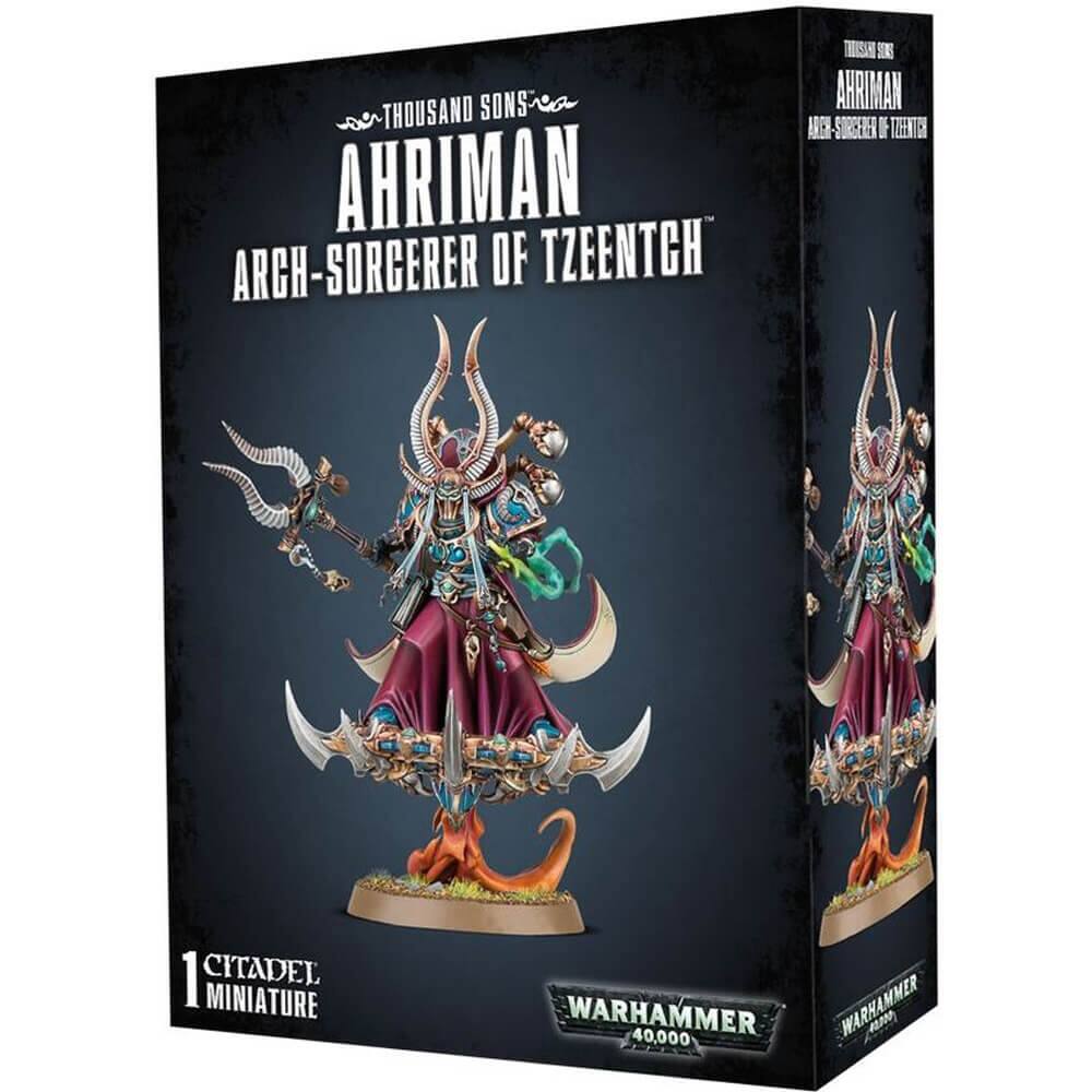 THOUSAND SONS? Now AHRIMAN ARCH-SORCERER OF TZEENTCH  
AHIMAN ARCH SURGER OF TEENTICH  
1 CITADEL MINIATURE  
WARHAMMER 40,000 WARHAMMER
