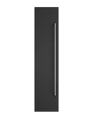 Front. Viking - 18"W. Door Panel for Viking Veil FDFZIC7180L & FDFZIC7180R Ref./Frz. Models - Cast Black - Cast Black.