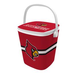 Indigo Falls - Louisville Cardinals 16-Quart Mini Cool Bar Cooler - White
