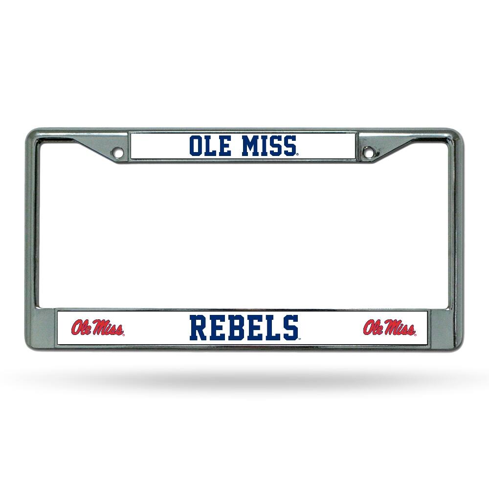 Mississippi Ole Miss Rebels Chrome Auto License Plate Frame CAR TRUCK