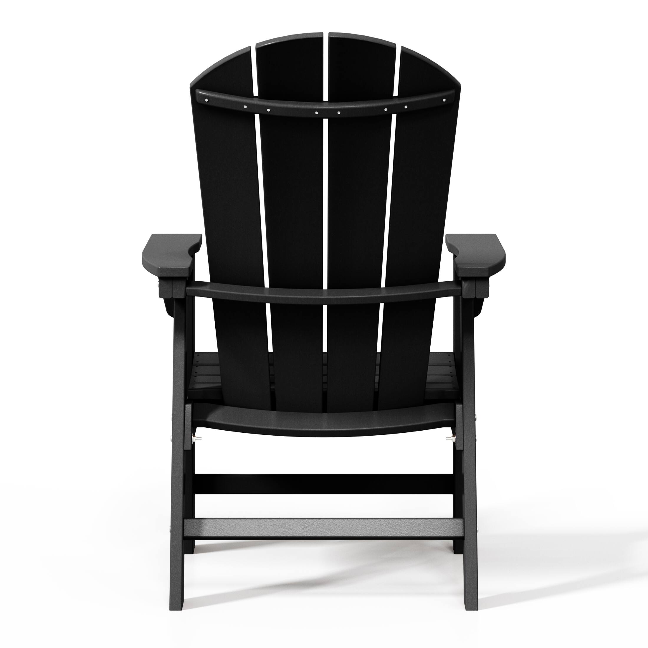 Alt View 3. WestinTrends - WestinTrends Malibu 5 Piece Outdoor Patio Dining Round Table and Curved Back Armchair Set - Black.