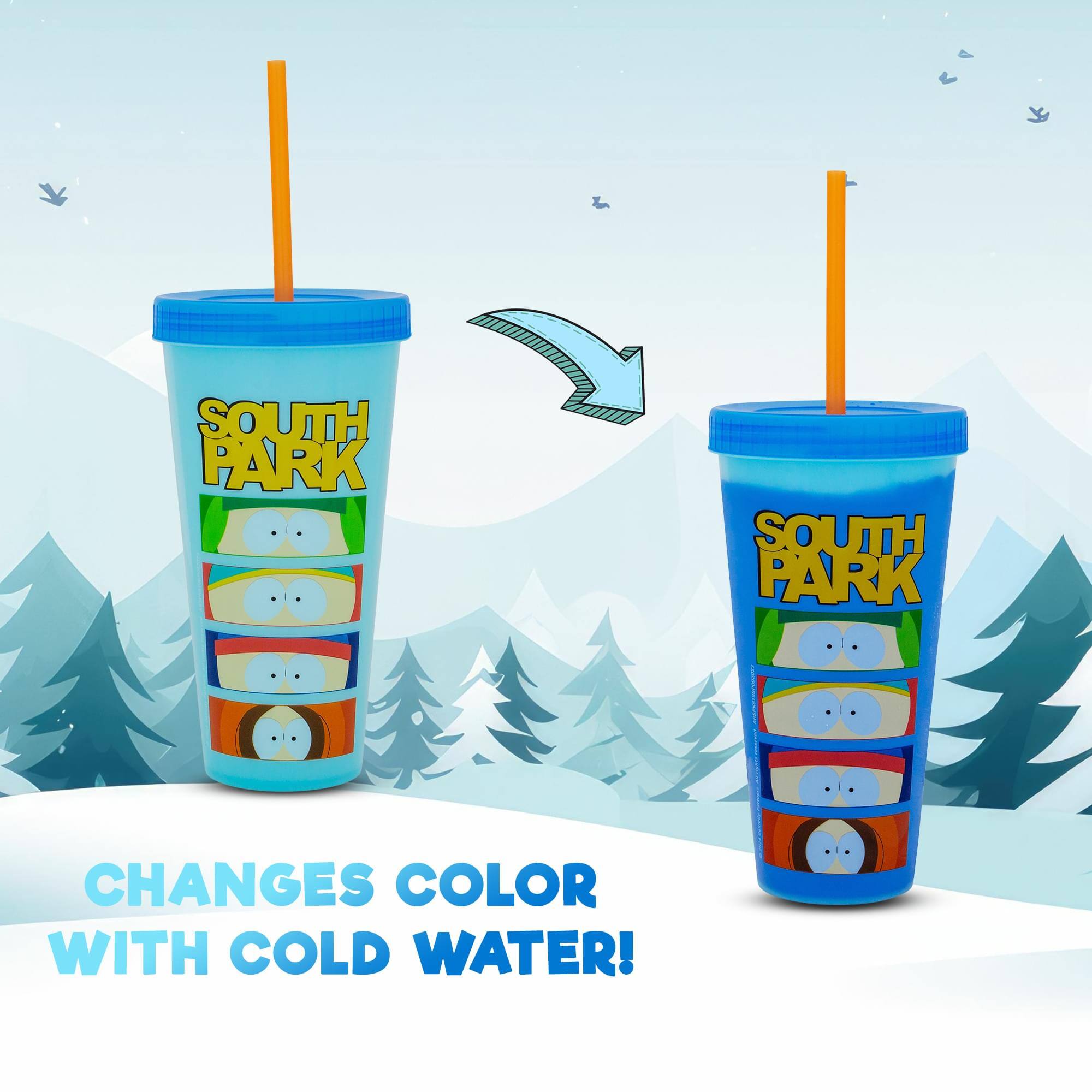 SOUTH PARK  
CHANGES COLOR WITH COLD WATER!