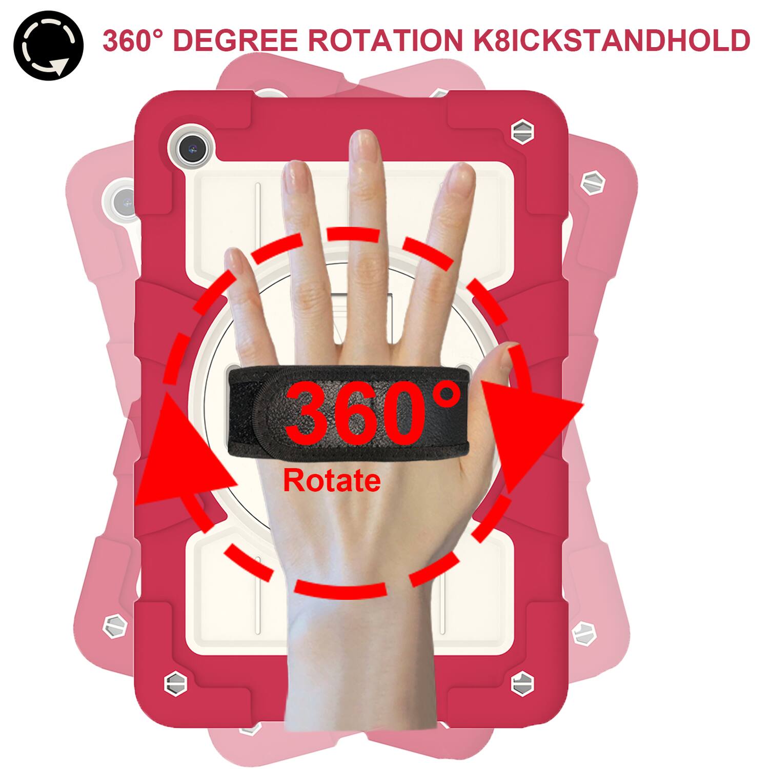 360° DEGREE ROTATION K8ICKSTANDHOLD

360°
Rotate