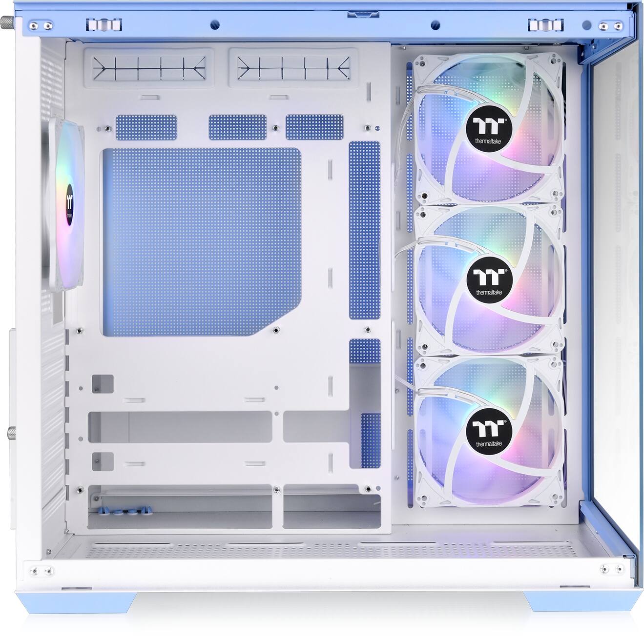 The text on the image reads "thermatake T" and "thermaltake".