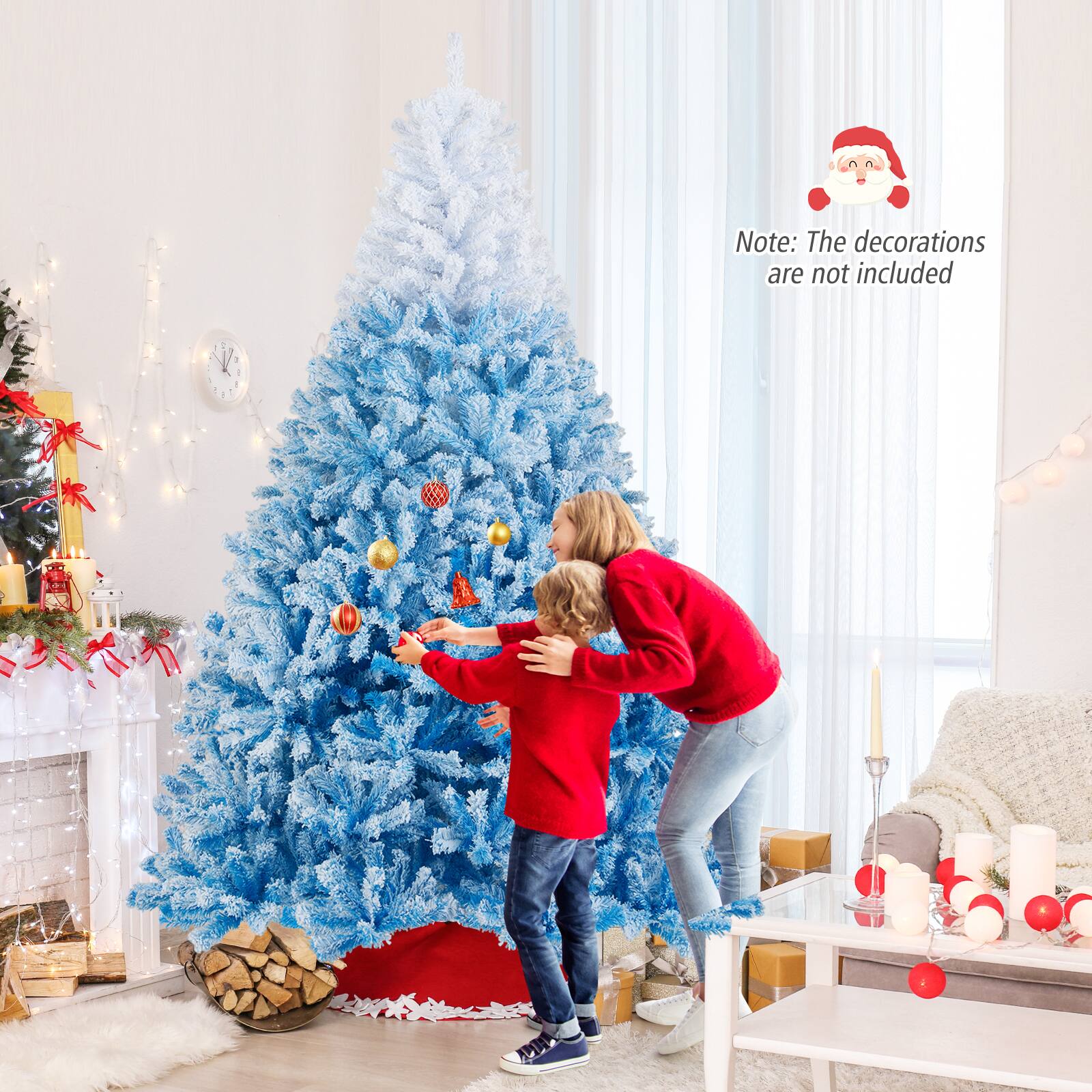 Note: The decorations are not included