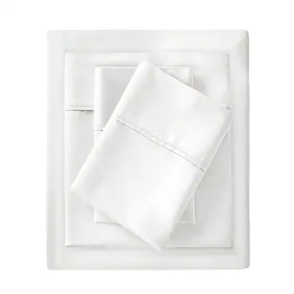 Front. Gracie Mills - Gracie Mills Reeve 1500 Thread Count 4-Piece Sheet Set - White.