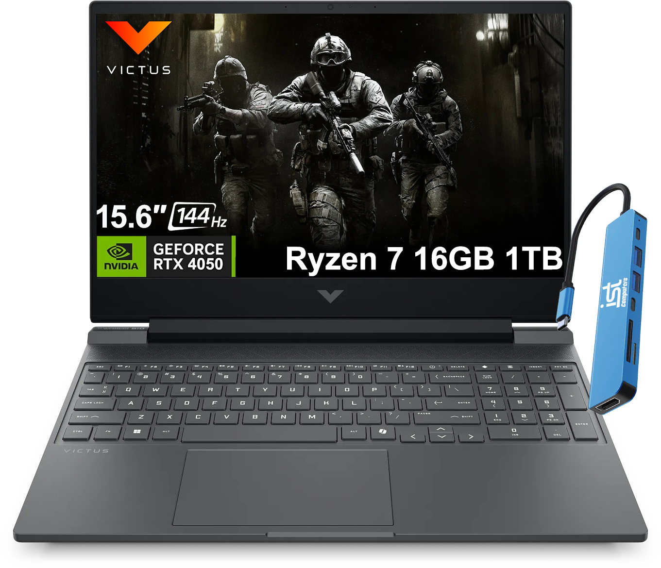 VICTUS  
15.6" 144 Hz GEFORCE NVIDIA RTX 4050  
Ryzen 7 16GB 1TB