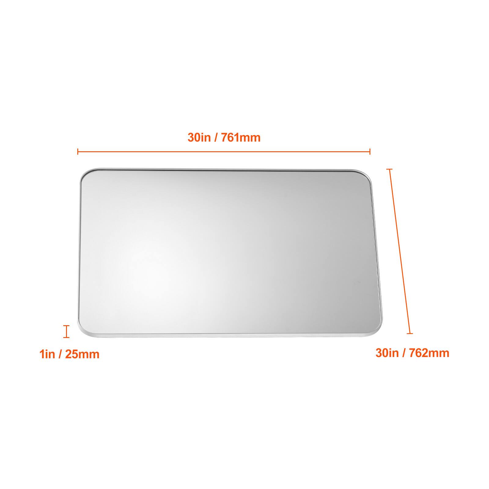 30in / 761mm  
1in / 25mm  
30in / 762mm