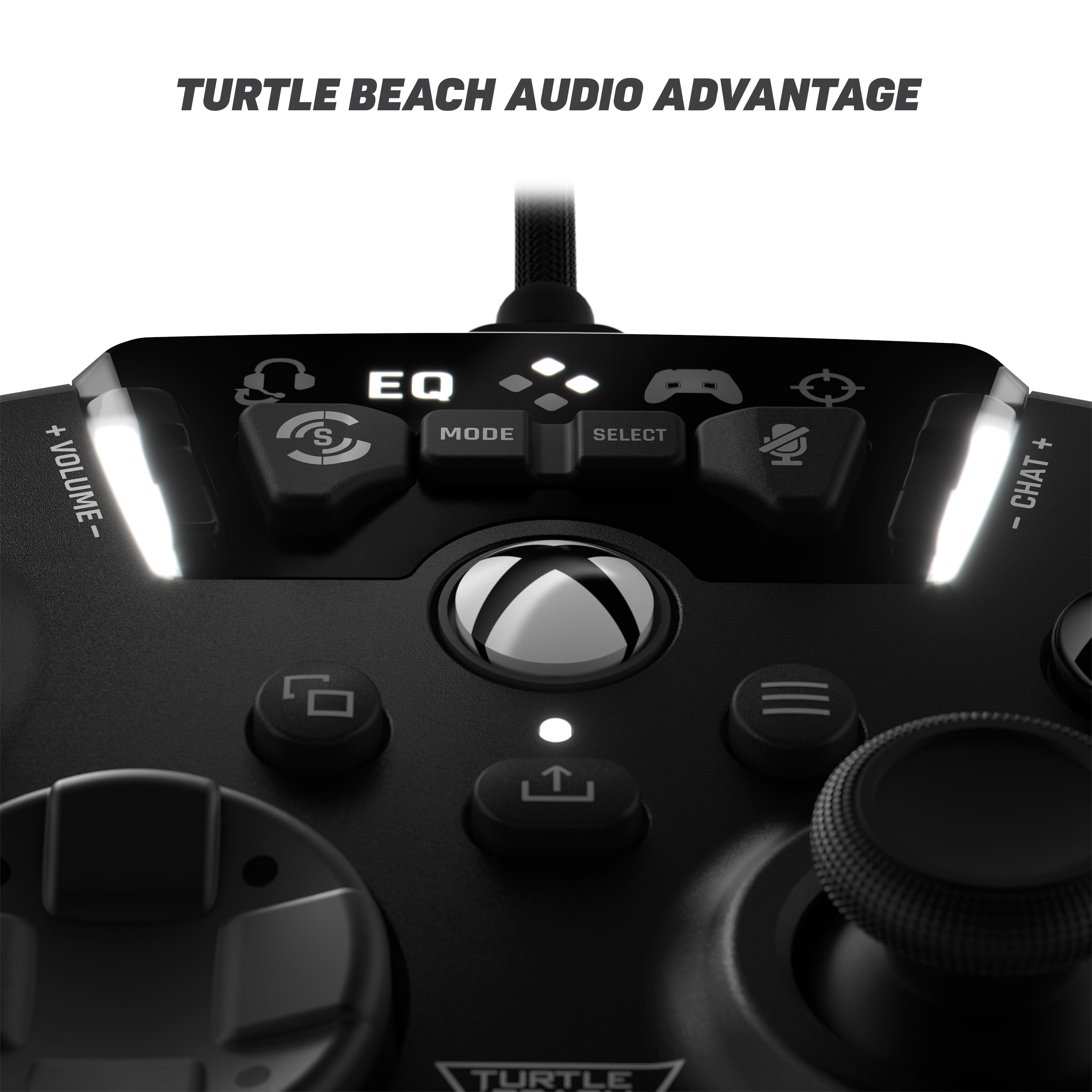 Turtle Beach Audio Advantage + Volume - I S EQ Mode a Select + Chat I Turtle.