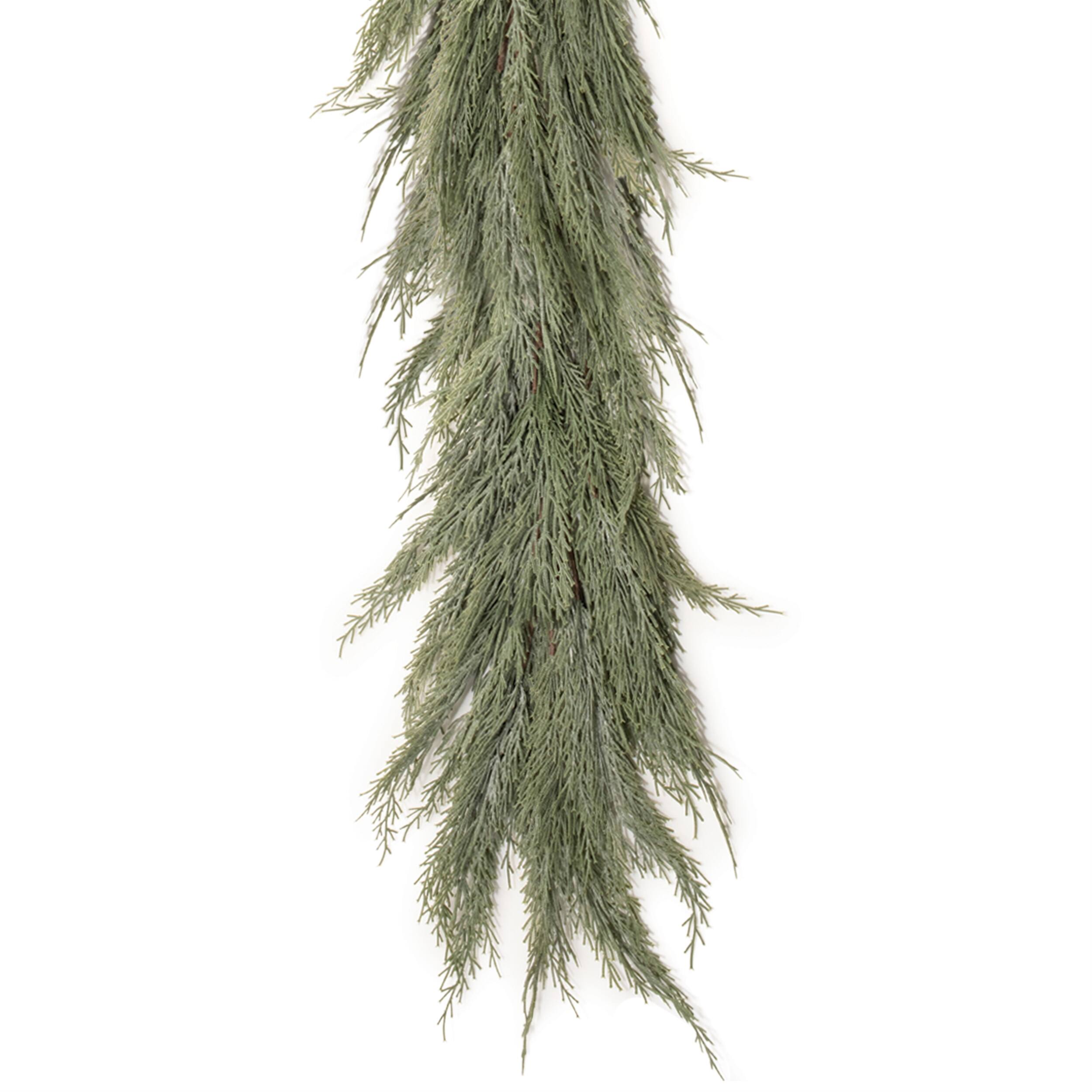 Angle. BreeBe - Variegated Pine Vine 48"L - Green.