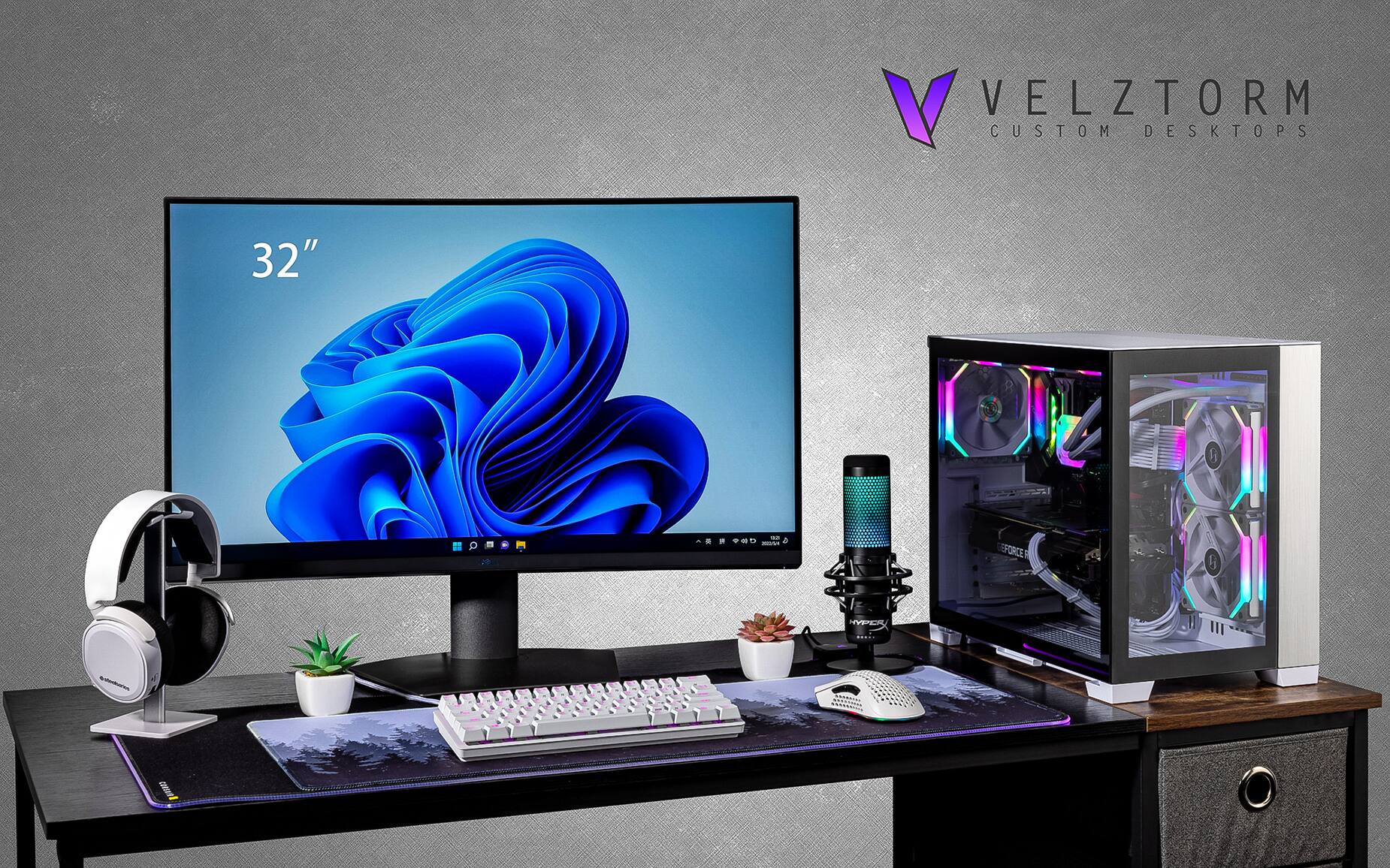 VELZTORM CUSTOM DESKTOPS 32"