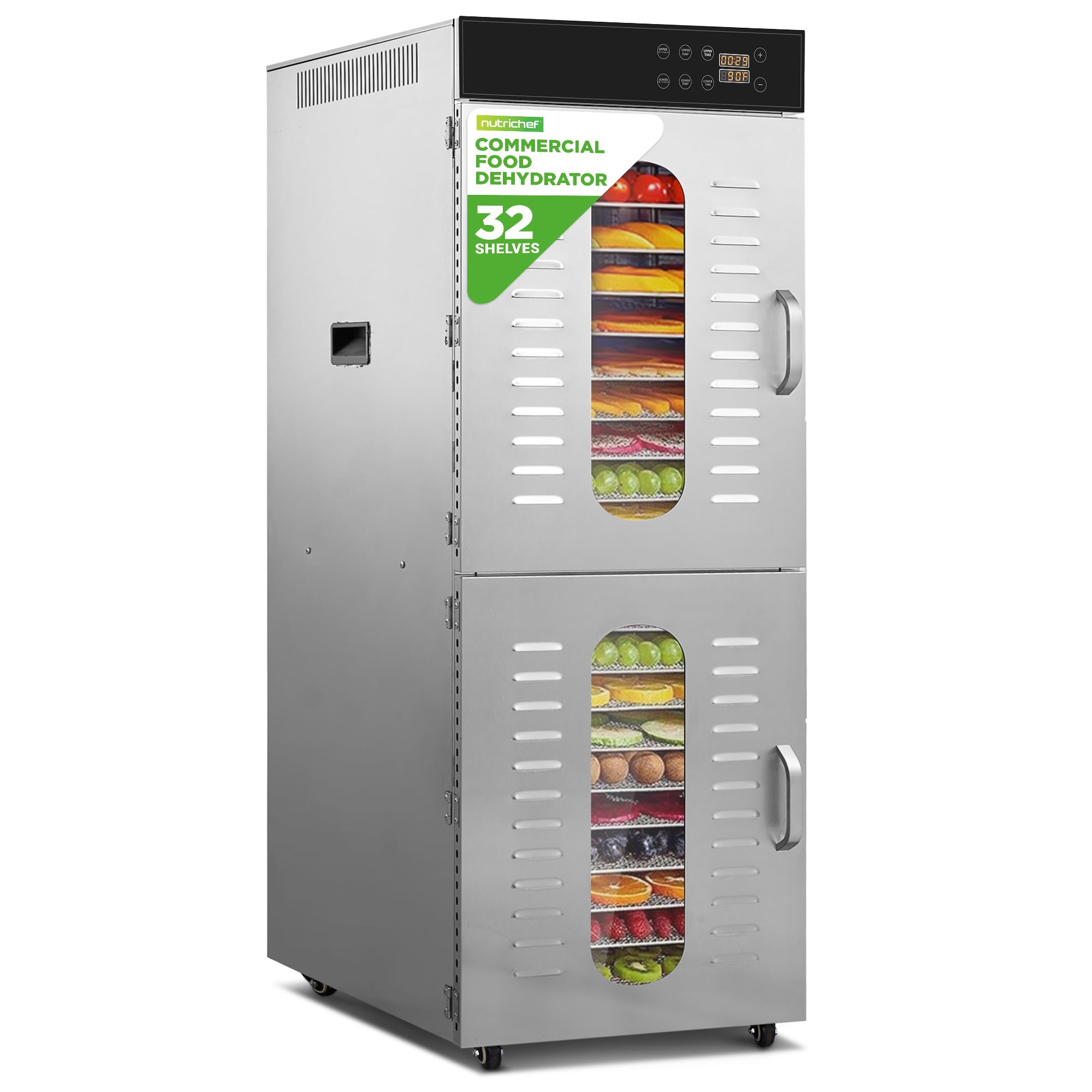 0029 15DF nutrichef COMMERCIAL FOOD DEHYDRATOR 32 SHELVES
