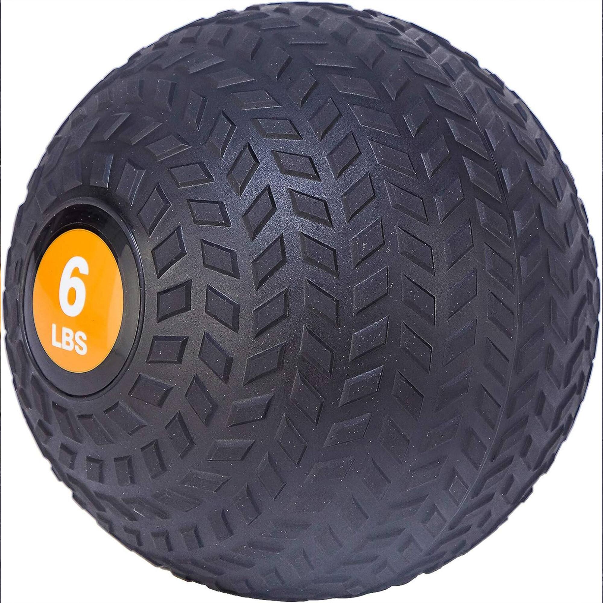 Alt View 2. Fitvids - Fitvids 6 Pound Weighted Medicine Ball for Home Gym Training and Fitness, Orange - Orange.