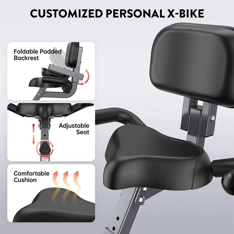 CUSTOMIZED PERSONAL X-BIKE

- Foldable Padded Backrest
- Adjustable Seat
- Comfortable Cushion