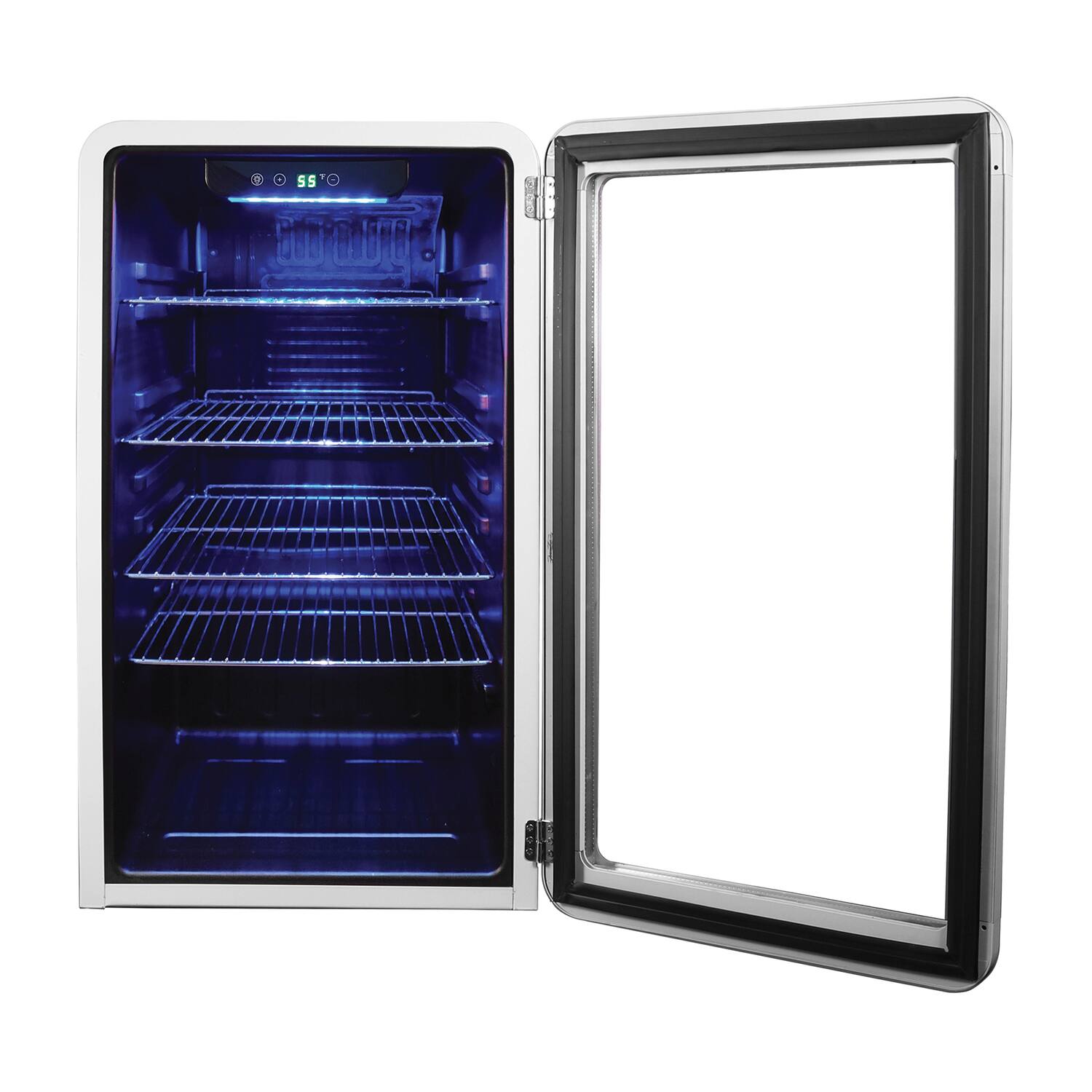 Alt View 2. Magic Chef - 3.4-Cu. Ft. Retro Beverage Cooler - White.