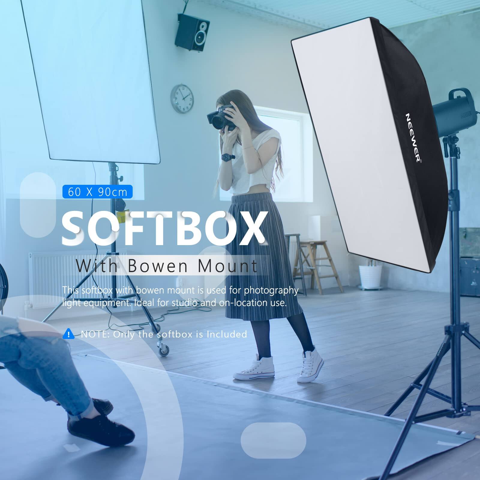 60 X 90cm SOFTBOX With Bowen Mount

This softbox with bowen mount is used for photography light equipment. Ideal for studio and on-location use.

! NOTE: Only the softbox is included