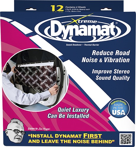  Dynamat - Xtreme 12&quot; x 36&quot; Door Dampening Sheets (4-Pack) - Aluminum/Black
