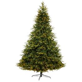 BreeBe - 9 Ft. Christmas Tree with 4600 Tips and 900 LED lights - Green