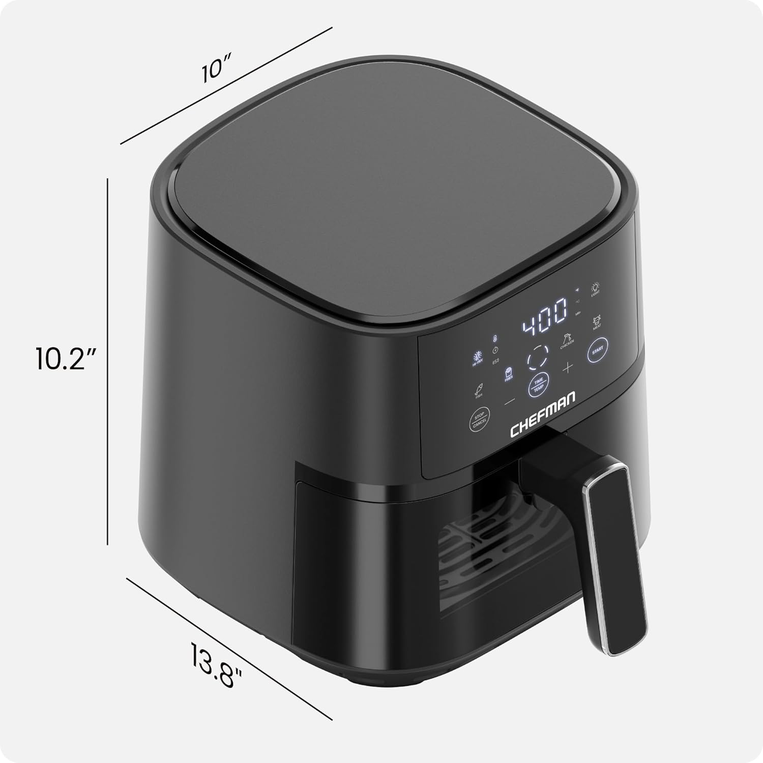 10"  
10.2"  
13.8"  
CHEFMAN  
400