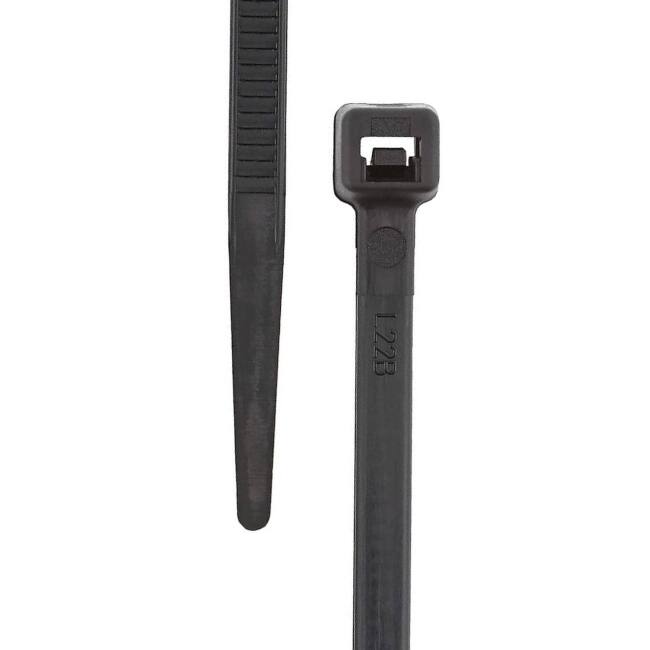 Grizzly Supply - 8" 40lb Intermediate Cable Tie 100/bag - Black