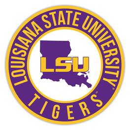 Fan Creations - LSU Tigers 15" State Circle Sign - Multicolor