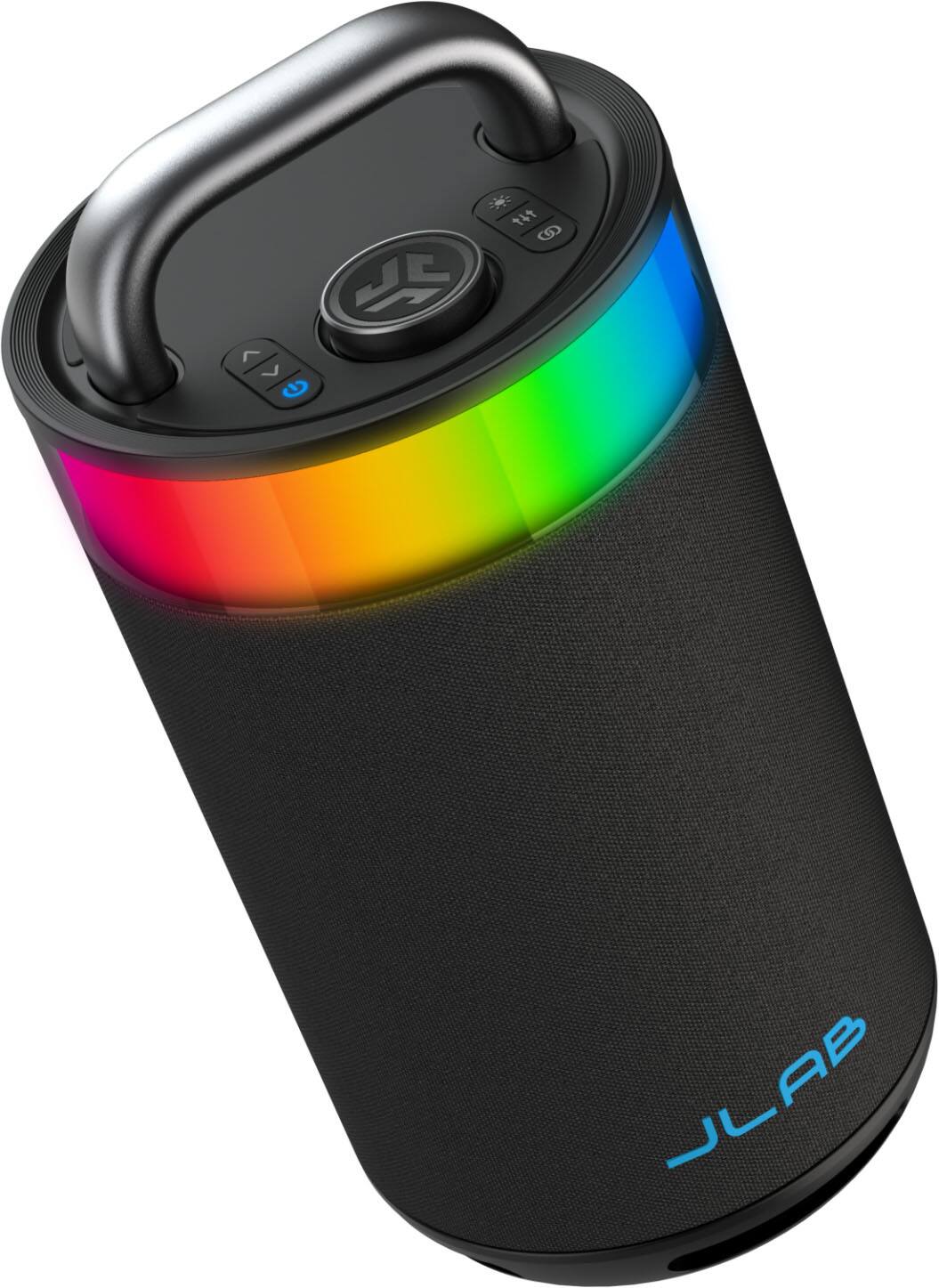 Left. JLab - Epic Party Speaker with Bluetooth and RGB Lighting - Black.
