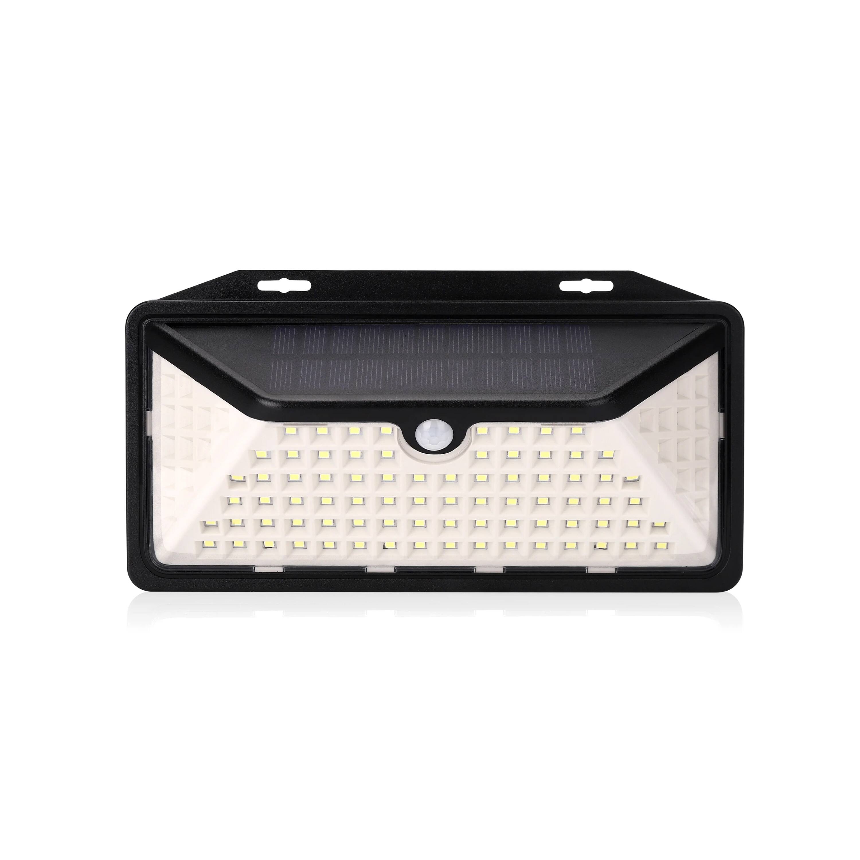 Angle. Techko Maid - Solar Motion Sensing Wall Light(2-Pack) - Black.