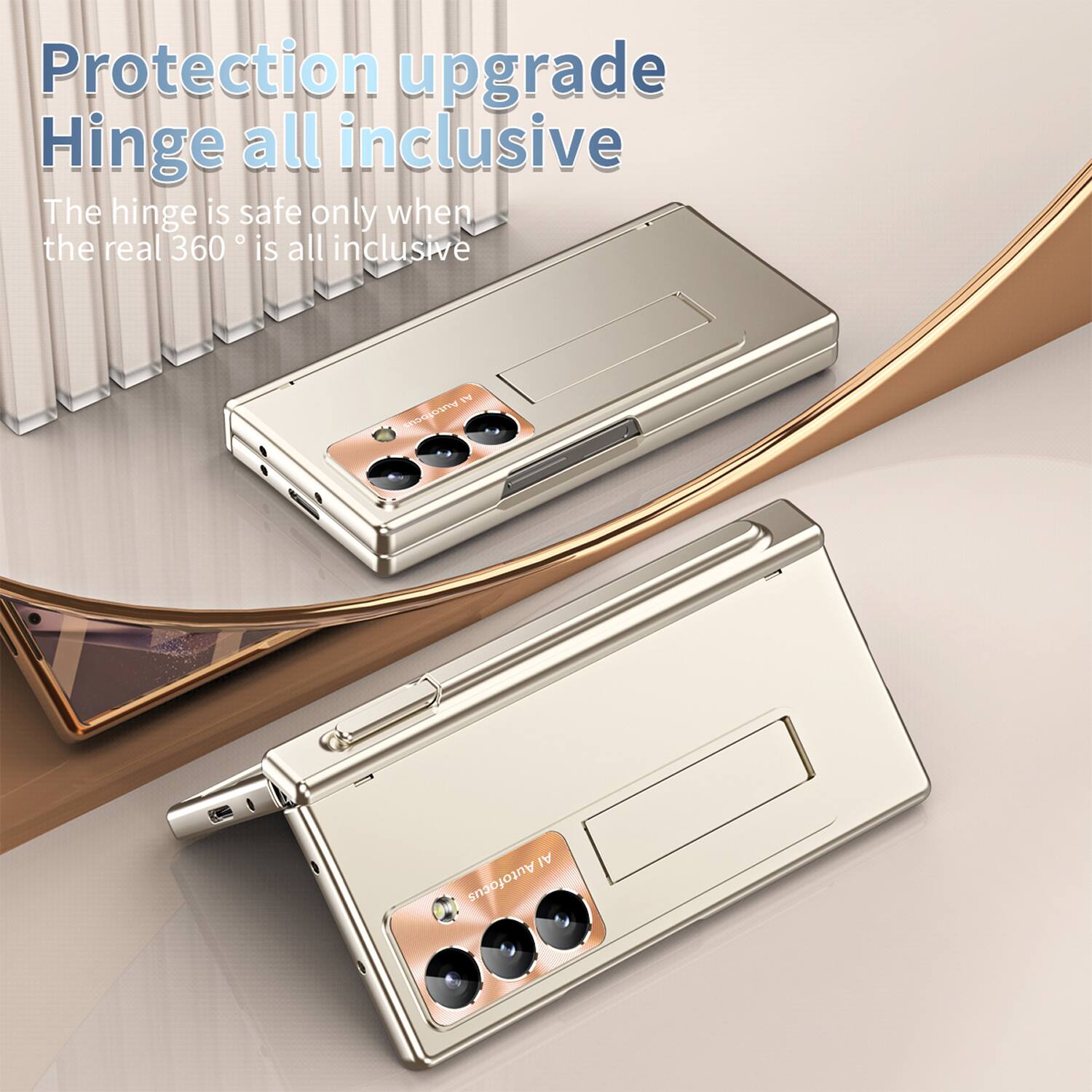 Protection upgrade  
Hinge all inclusive  
The hinge is safe only when the real 360° is all inclusive