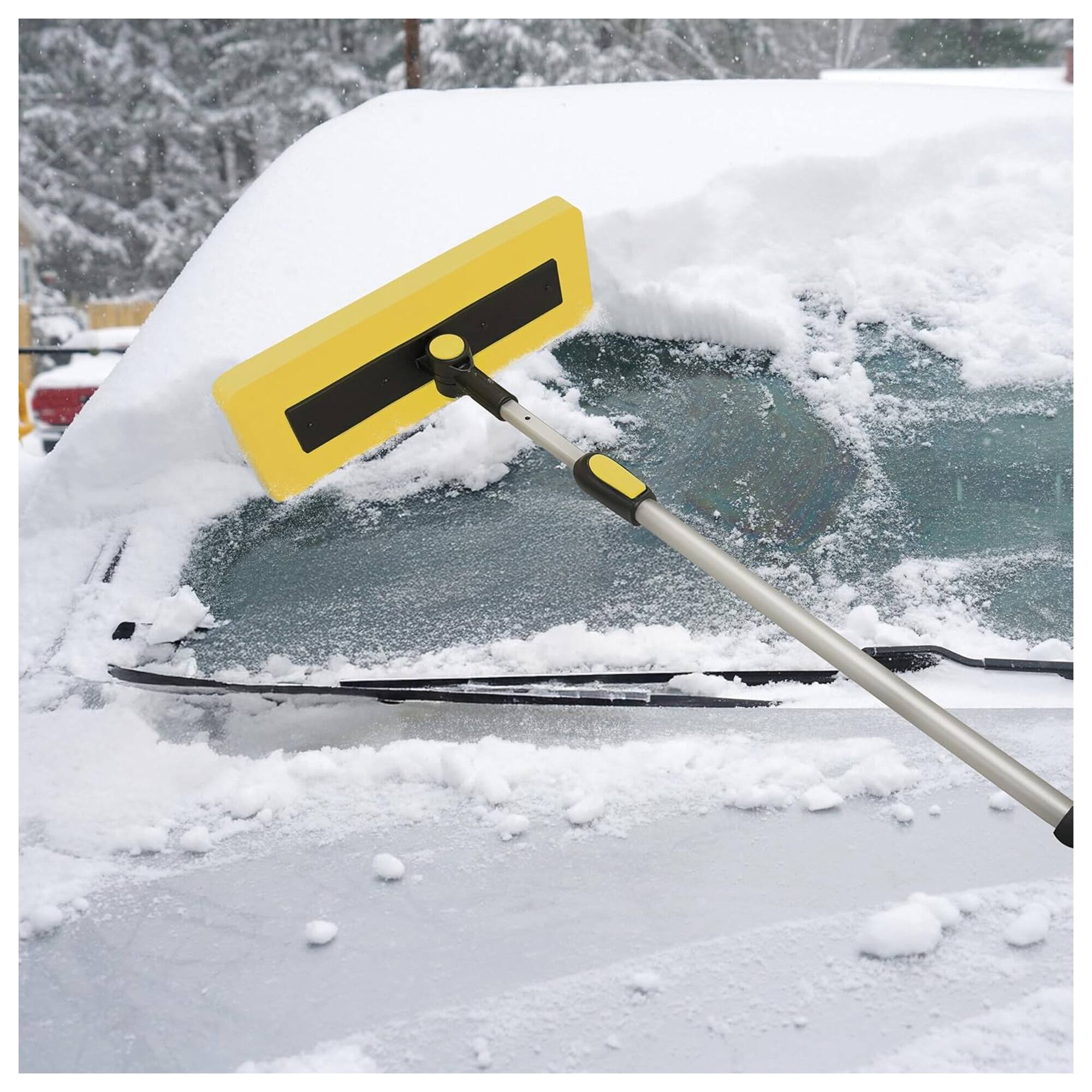 Alt View 6. Snow Joe - Snow Joe 2-in-1 Telescoping Snow Broom and Ice Scraper with Extendable Handle.