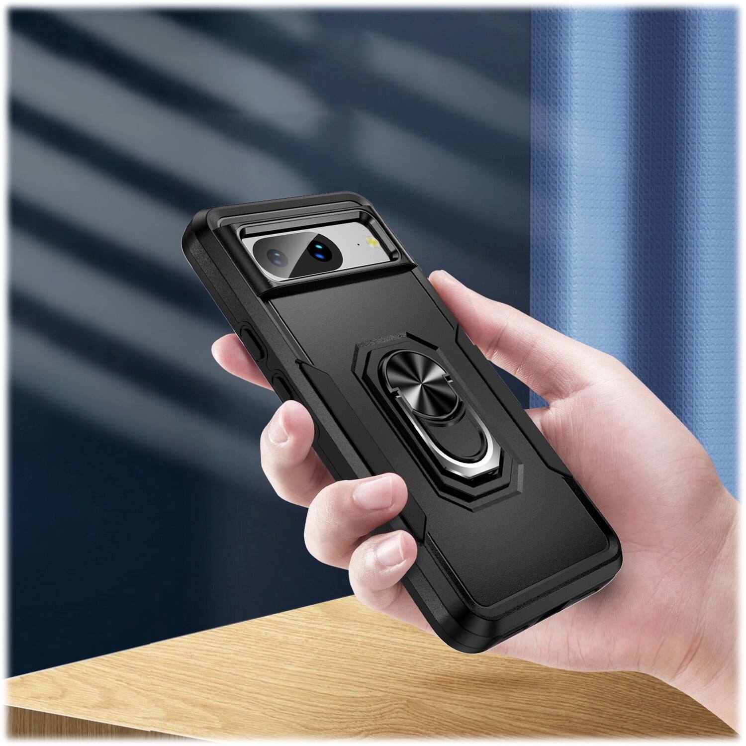 Alt View 16. SaharaCase - Military Kickstand Series Case for Google Pixel 8 Pro - Black.