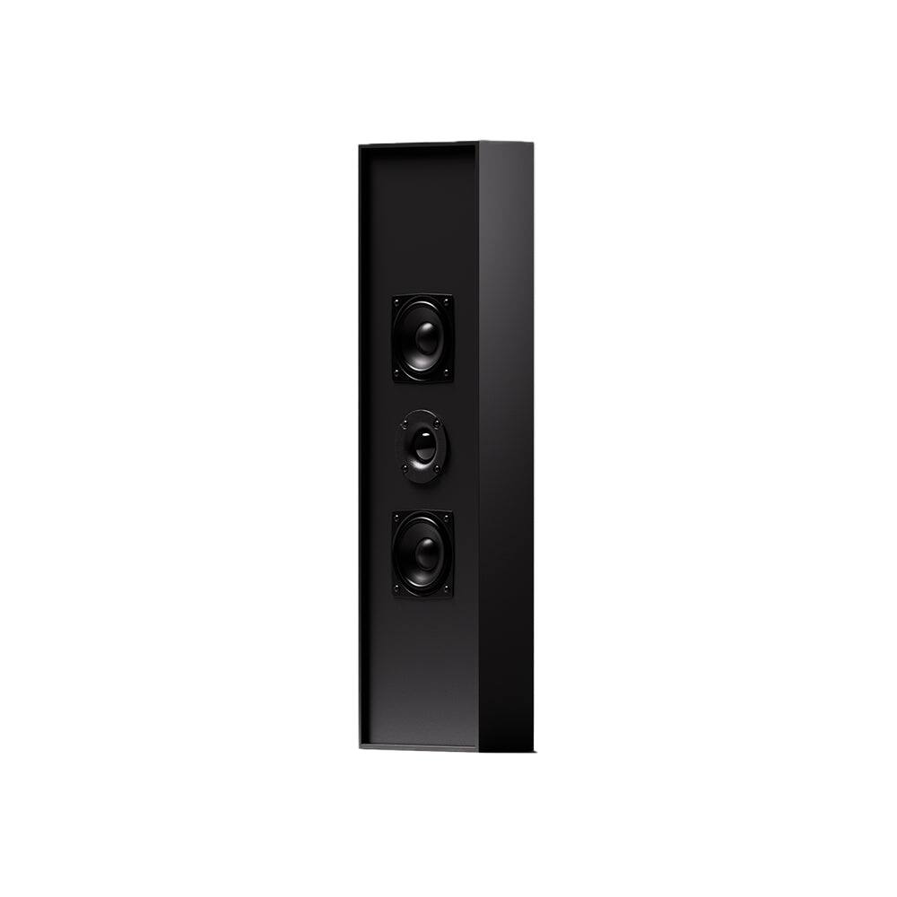 Front. Gallo Acoustics - Profile2.5 2-Way 70W Slim On-Wall Speaker – Single - Black.