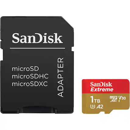 SanDisk microSD microSDHC microSDXC ADAPTER
SanDisk Extreme microSDXC V30 1TB A2