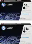 hp LASERJET CF258X 58x Black Tinta Negra Noire High Yield Toner Cartridge Cartouche de toner haut rendement / Cartucho de toner de alto rendimiento JETINTELLIGENCE HP LaserJet Pro M404, MFP M428 For use in North America and Latin America only A utiliser en Amérique du Nord et en Amérique latine