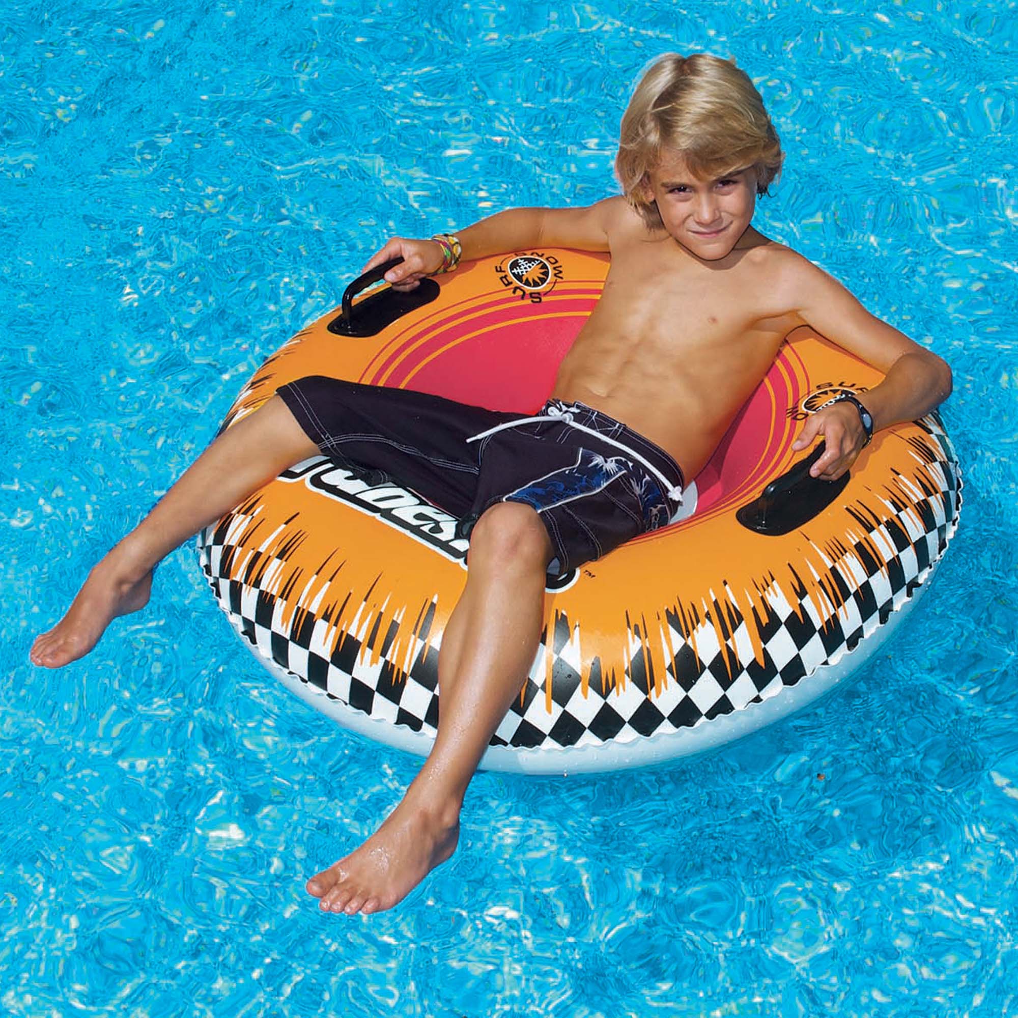 Alt View 1. Swim Central - Inflatable Tubester Swimming Pool or Snow Tube - 39" - Yellow.