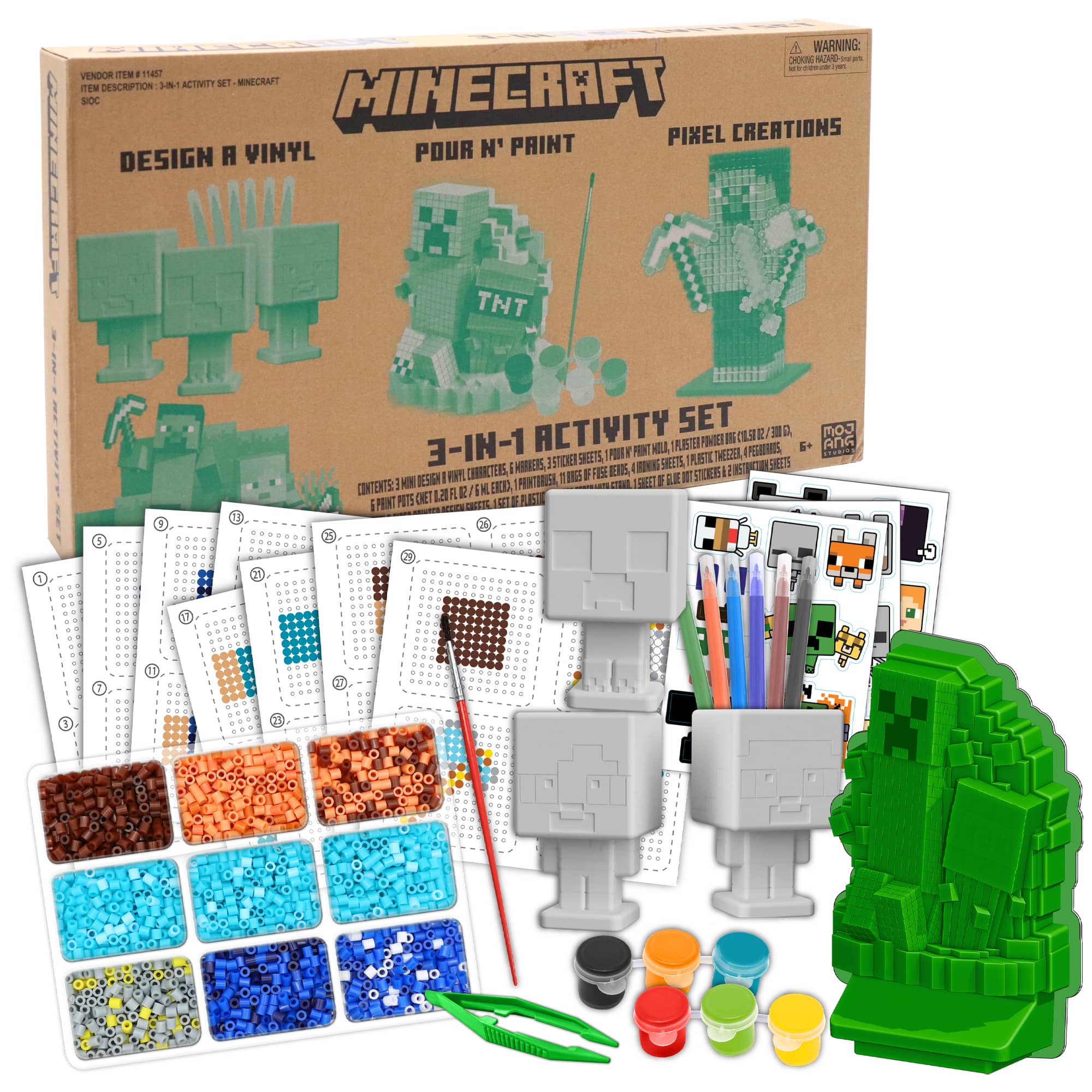 Tara Toys - 3-In-1 Activity Set: Minecraft