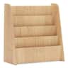 Costway - 4-tier Kids Wooden Bookshelf Toddlers Book Rack with Deep Shelves - Natural