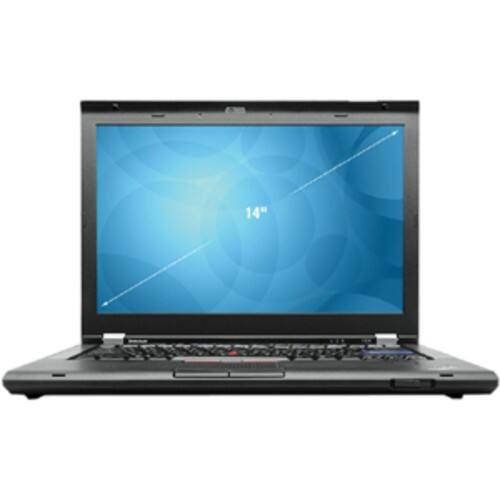 Front Standard. Lenovo - 14" Notebook - 4 GB Memory - 320 GB Hard Drive - Black.