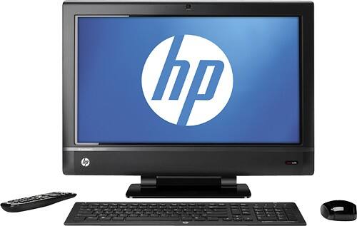 Front Standard. HP - Refurbished 23" Touch-Screen TouchSmart All-In-One Computer - 4GB Memory - 750GB Hard Drive.