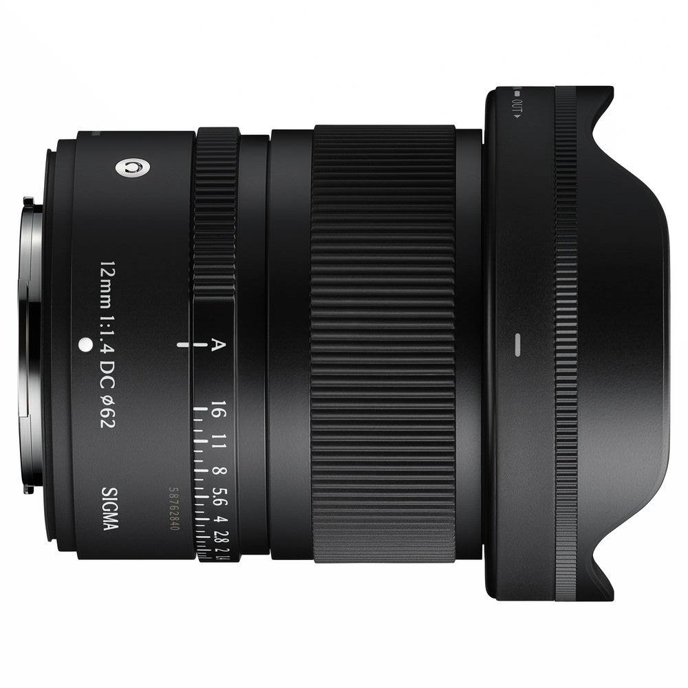 OUT A 16 11 8 5.6 4 2.8 2 I 58762840 12mm 1:1.4 DC 62 SIGMA