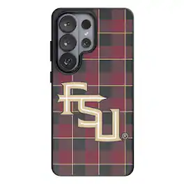 Keyscaper - NCAA - Florida State Seminoles Athletic Wordmark Galaxy Magnetic Bump Case - S25 - Black