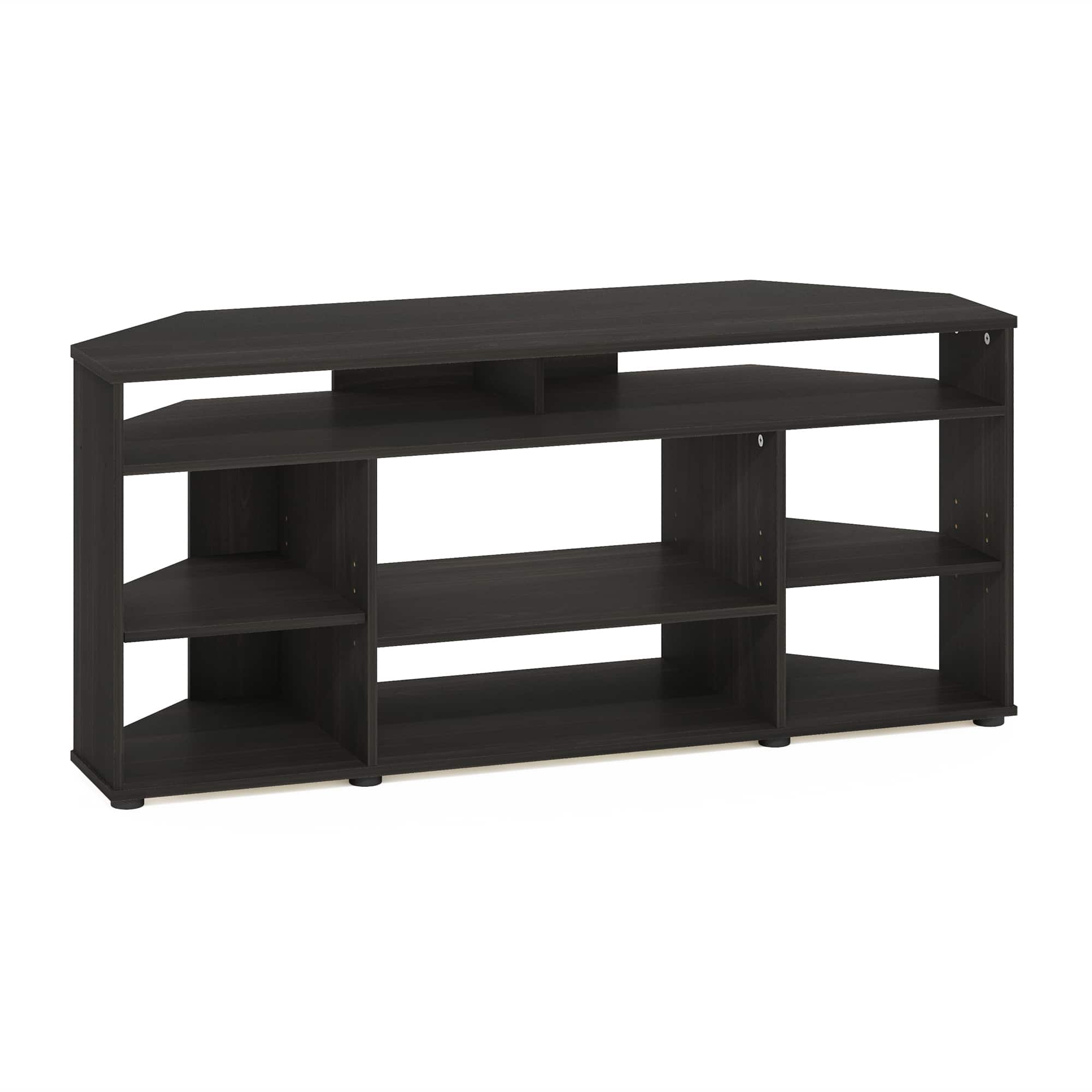 Front. Furinno - Jensen Corner TV Stand TV up to 55 Inches - Espresso.