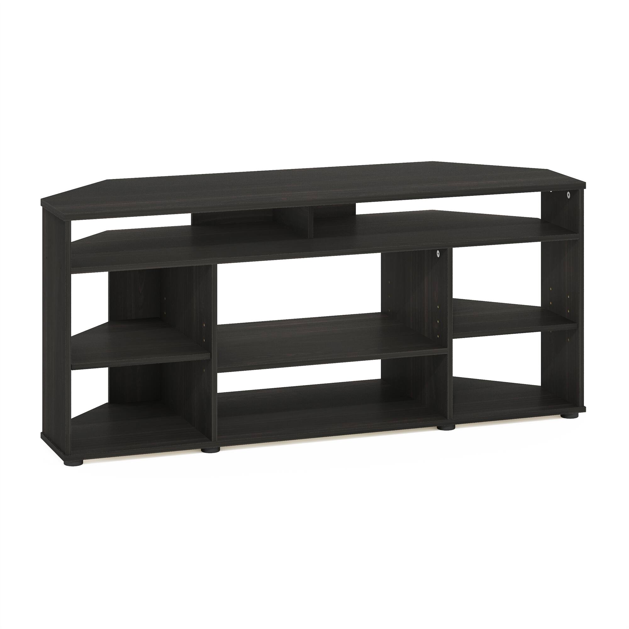 Front. Furinno - Jensen Corner TV Stand TV up to 55 Inches - Espresso.